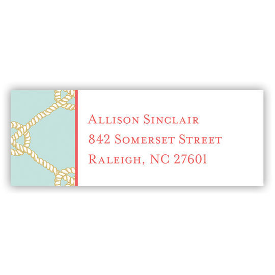 Nautical Knot Sea Return Address Labels